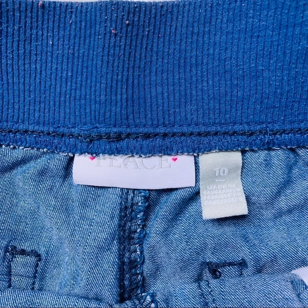 The children’s Place Bundle 2 Girls casual shorts size 10 blue print